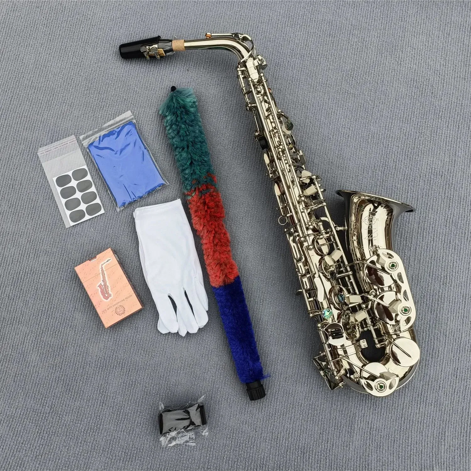 Alto francese 54 Mib Mi bemolle Sassofono contralto Sax Shell Chiave intagliata Modello Strumento a fiato con custodia Altri accessori