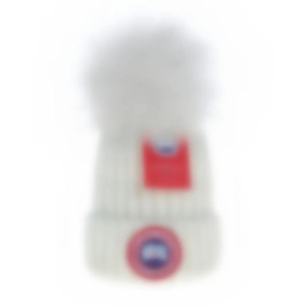Neue Kanada Winter Strickmütze Luxus Beanie Mütze Frühling Herbst Unisex gesticktes Logo Gänsewolle Männer Frauen Hüte S-18