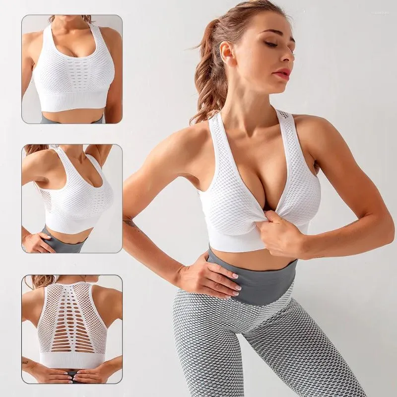 Active Shirts Sleeveless Women's Cropped Gym Top Yoga Sports Bra Pilates Sportswear Fitness Clothing Outfit Workout Vests Woman