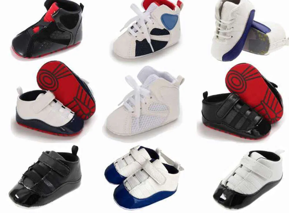 Walkers bébé baskets nouveau-né en cuir basket-ball chaussures de berceau sport infantile enfants bottes de mode enfants enfant en bas âge semelle souple mocassins d'hiver