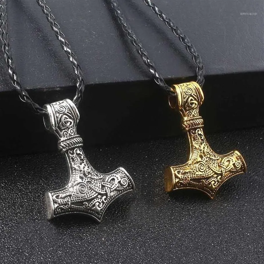 Pendanthalsband Midy Ancient Norse Vikings Charms Supernatural Moon Pentagram Halsband Kvinnor smycken Rope Chain1260m