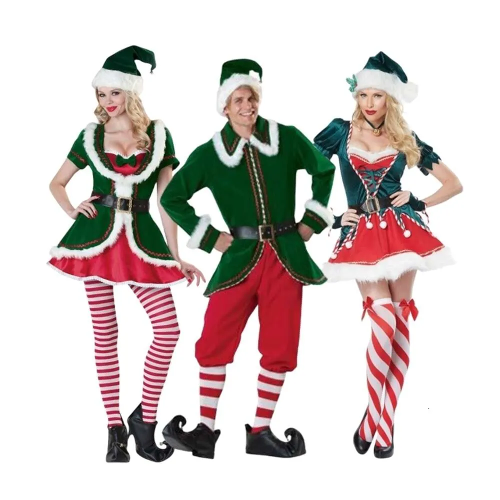 Cosplay Christmas Costume Women Designer Cosplay Costume Adult Christmas Tree Green Costume Cosplay Performance Costume Couple Party Costume