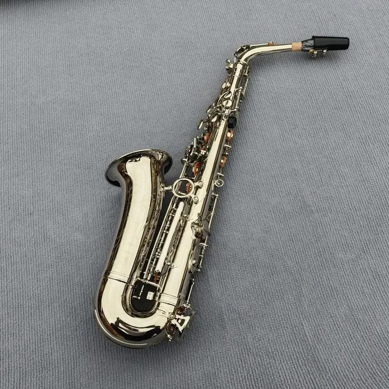 Alto francese 54 Mib Mi bemolle Sassofono contralto Sax Shell Chiave intagliata Modello Strumento a fiato con custodia Altri accessori