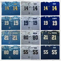  Men's Football 55 Junior Seau Jerseys Vintage 21 LaDainian Tomlinson 14 Dan Fouts 19 Lance Alworth 80 Kellen Winslow