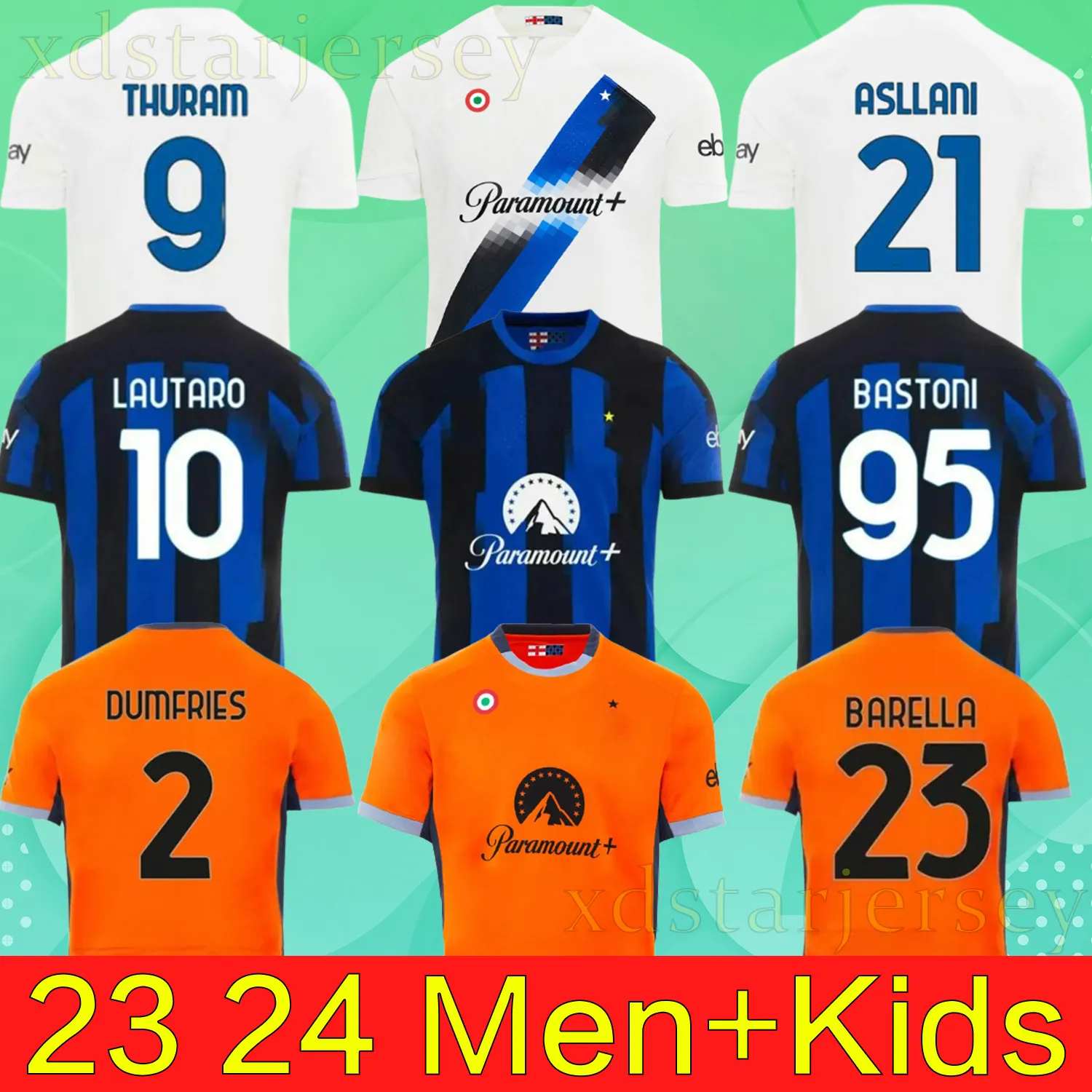 23 24 LAUTARO THURAM Inter Milans Soccer Jerseys Klaassen LUKAKU CORREA DZEKO BARELLA DIMARCOI FRATTESI BROZOVIC Accueil 2023 2024 Maillot de football Hommes Kit Enfants Équipement