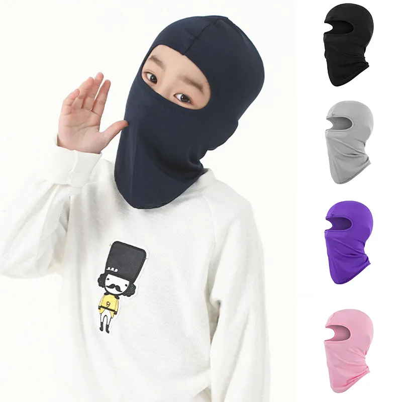 키즈 Balaclava 페이스 마스크 바람 방전 UV 보호자 스키 마스크 페이스 넥 따뜻한 추운 날씨 겨울 야외 스포츠 스키 런닝 사이클링