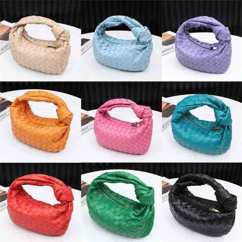 Sac Venetasbottegas Sacs à main de créateur Beagt Vute Tissé Cuir Femme Fait à la main Mini Jodie Noué Portable Minority Dumpling