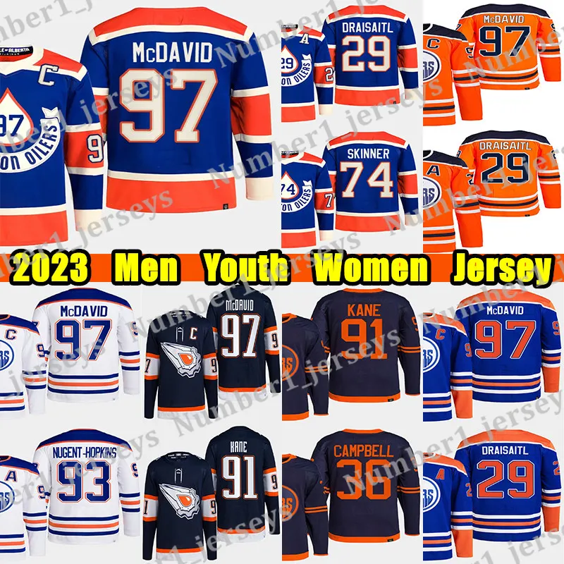 #97 Connor McDavid Heritage Classic hockey jersey #29 Leon Draisaitl Wayne Gretzky Evander Kane Ryan Nugent-Hopkins Zach Hyman Cody Ceci Stuart Skinner jerseys