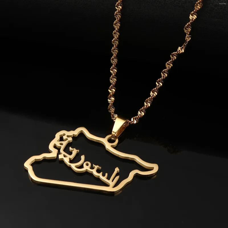 Pendant Necklaces Syria Country Necklace Chain Jewelry Christmas Party Ornament