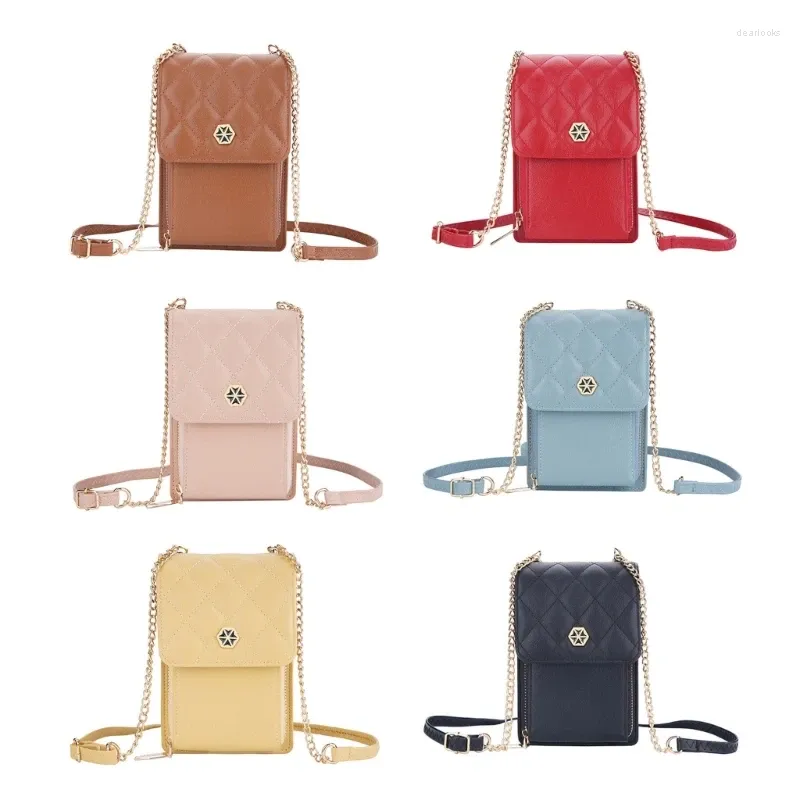 Abendtaschen Damen Telefonkartenhalter Handtasche Geldbörse Clutch Messenger Schulterkette