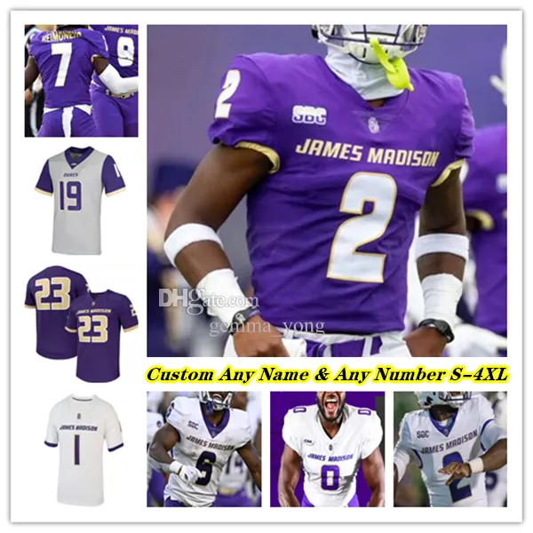 JAMES MADISON JMU College Football Jersey McCloud Kaelon Black Ty Son Lawton Reggie Brown Elijah Sarratt Aiden Fisher Jalen Green Jamree Kromah Kamara Carpenter