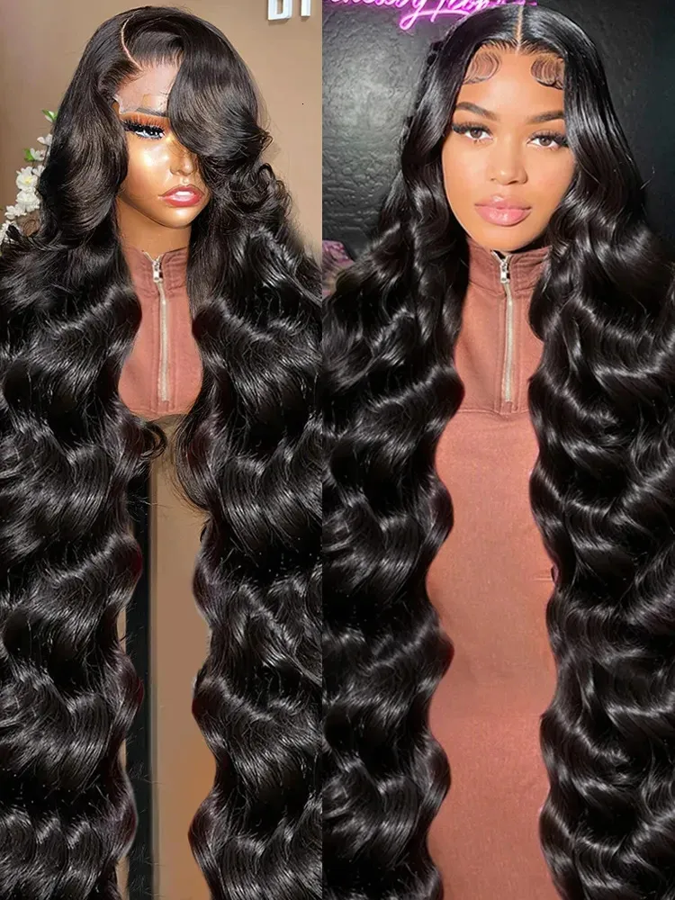 Lace Wigs 250 Density 40 Inch Body Wave Wigs Transparent 13x6 Lace Frontal Wig 13x4 Lace Front Human Hair Pre Plucked Brazilian For Women 231024