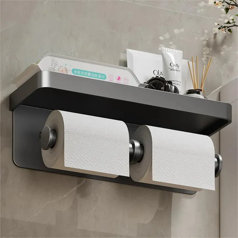 Wall Mounted Toilet Paper Holder Kmart With Storage Tray Phone Stand And Organizer Large Bathroom Accessory From Zhong10 11.06 DHgate.Com