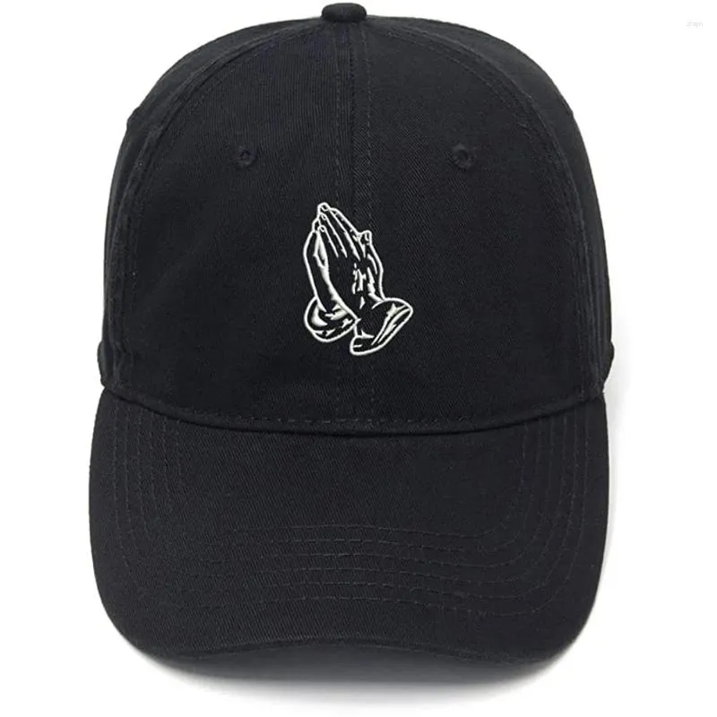 Ball Caps Lyprerazy Men's Baseball Cap Praying Hands Embroidery Hat Cotton Embroidered Casual