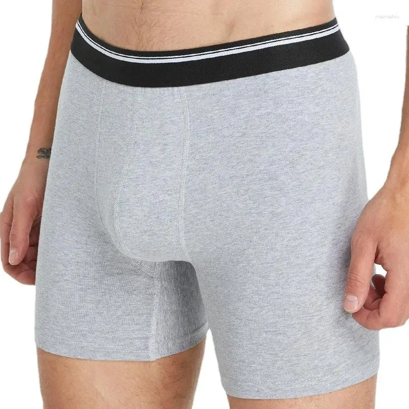 Sous-vêtements Sport Hommes Sexy Sous-vêtements Boxer Court Long Plus Coton Quadrangle US Grand Respirant Gay