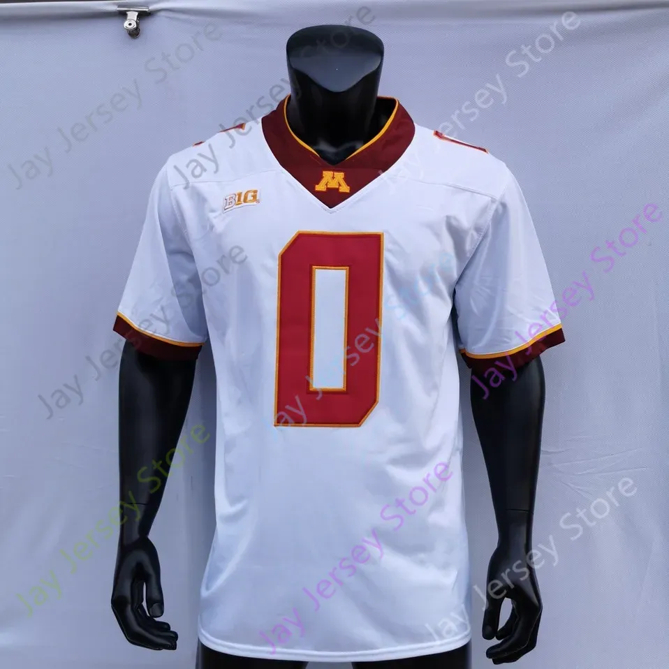  Golden Gophers Football Jersey NCAA College Athan Kaliakmanis Sean Tyler Daniel Jackson Danny Striggow Corey Crooms Jr. Tre'Von Jones Williams Nubin