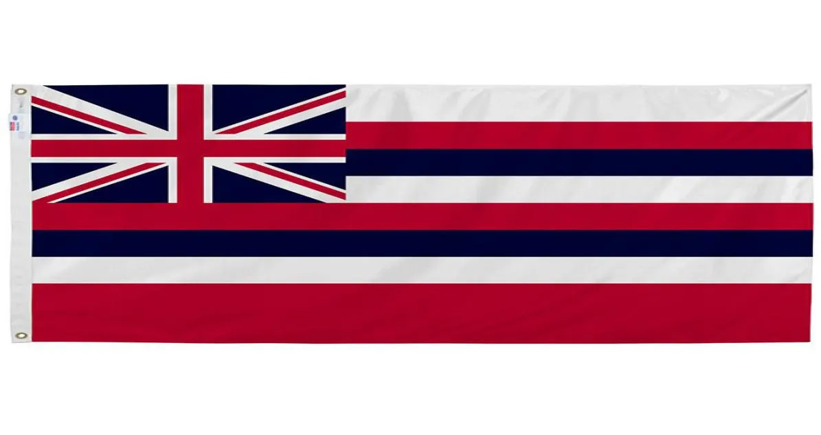 Hawaii Flag 3x5ft 150x90cm Printing Polyester National Hawaiian Flag Club Team Sports Indoor Outdoor With Brass Grommets4968006