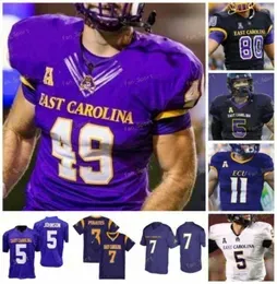 2021 East Carolina Pirates ECU Football Jersey College 44 Kendall Futrell 5 Chris Johnson 12 Holton Ahlers 3 Demetrius Mauney9028991