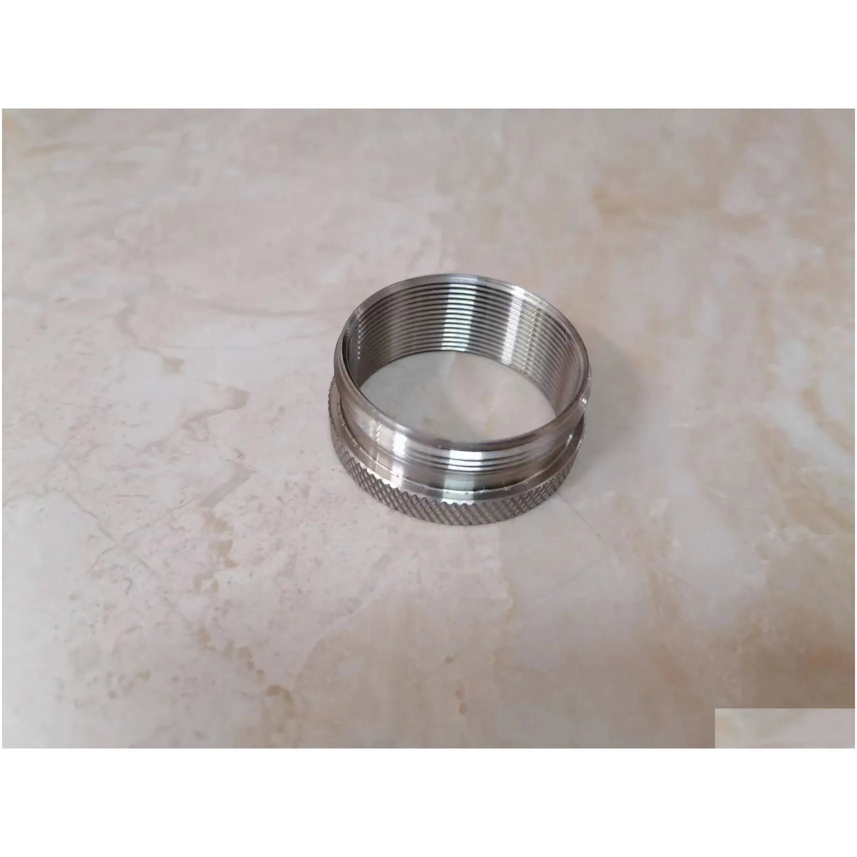 Stainless Steel 1.375x24 Thread Adapter for 6.2 Inch Titanium Soent ...