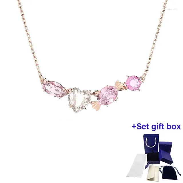 Chaînes S Collier de haute qualité Candy Luxe Mode Bijoux en cristal Cadeaux pour femmes en gros