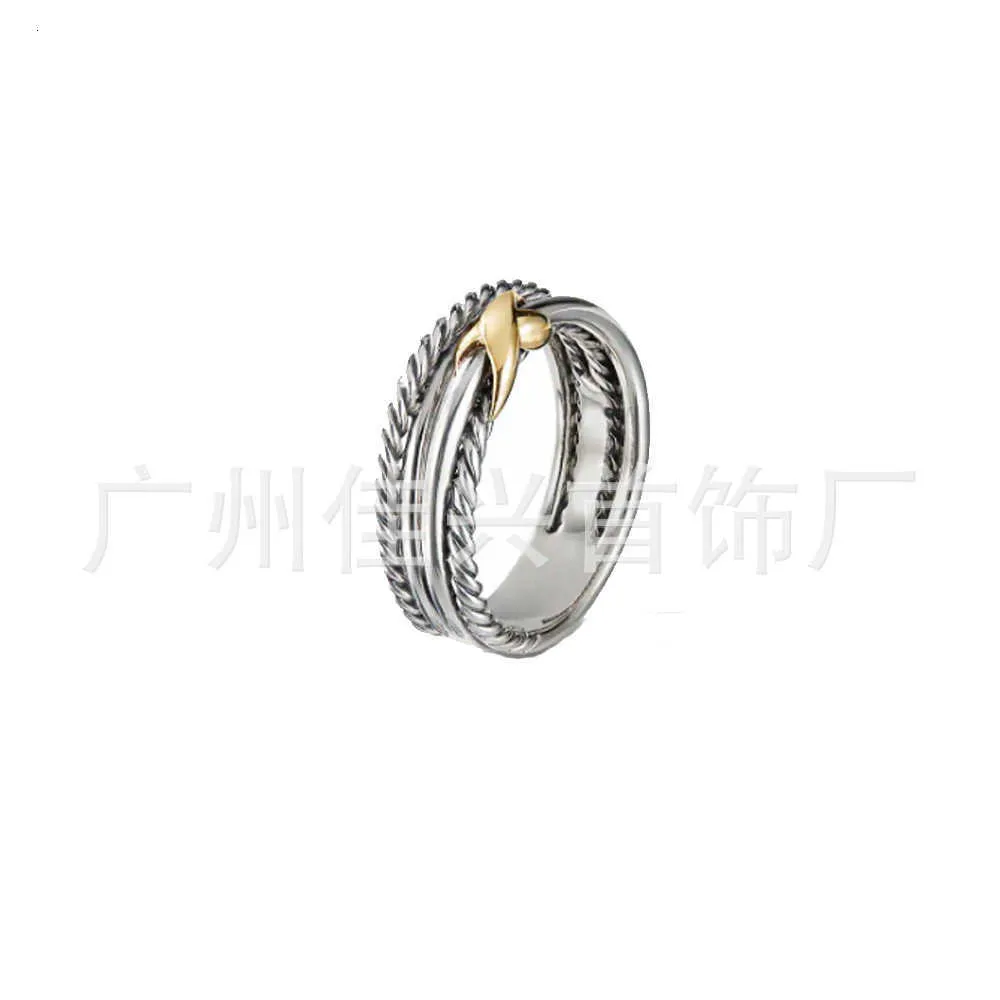 Anello DY Designer Gioielli con ciondoli Moda Gioielli classici Dy x anelli popolare bottone filo croce x anello classico stile dy Gioielli regalo di Natale Accessori di alta qualità