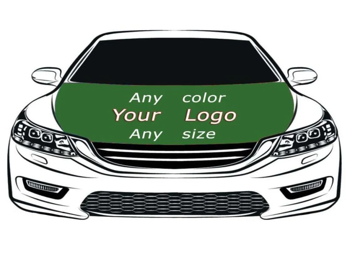 Custom Red And Yellow Flag Car Hood Cover 33x5FT PolyesterEngine