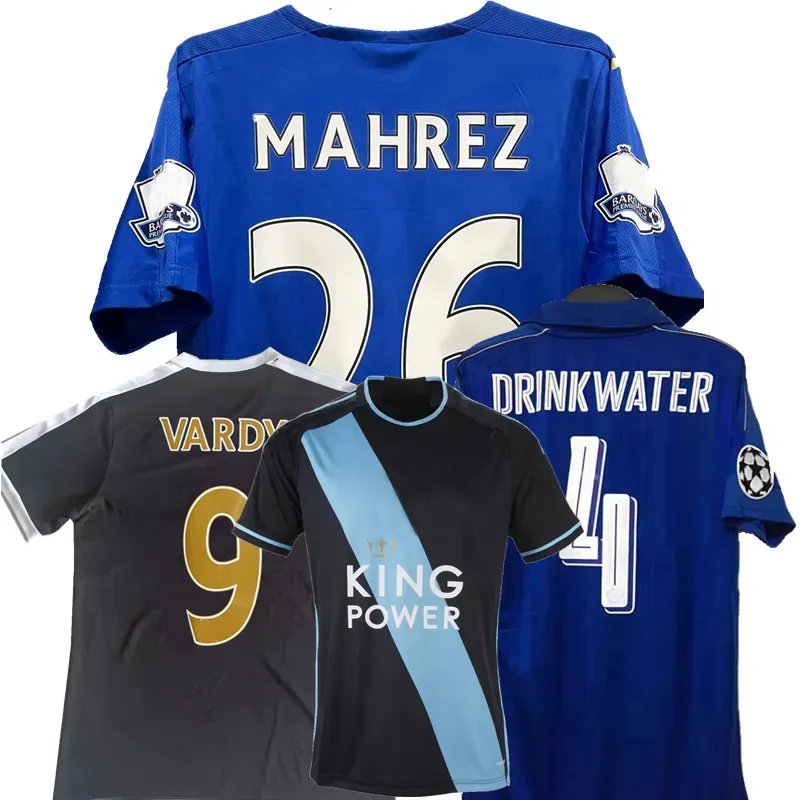 Fans toppar tees retro Vardy Soccer Jersey Morgan Okazaki Mahrez Kante Ndidi Drinkwater Iheanacho Winks Faes Mavididi Daka Coady 15 16 17 2023 2024 Classic L J240309