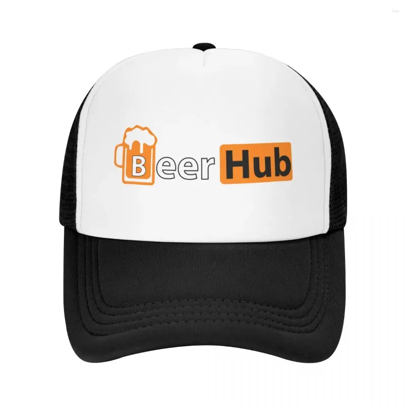 Ball Caps Punk Beer Hub Baseball Cap For Women Men Adjustable Beerhub Trucker Hat Outdoor Snapback Hats Summer