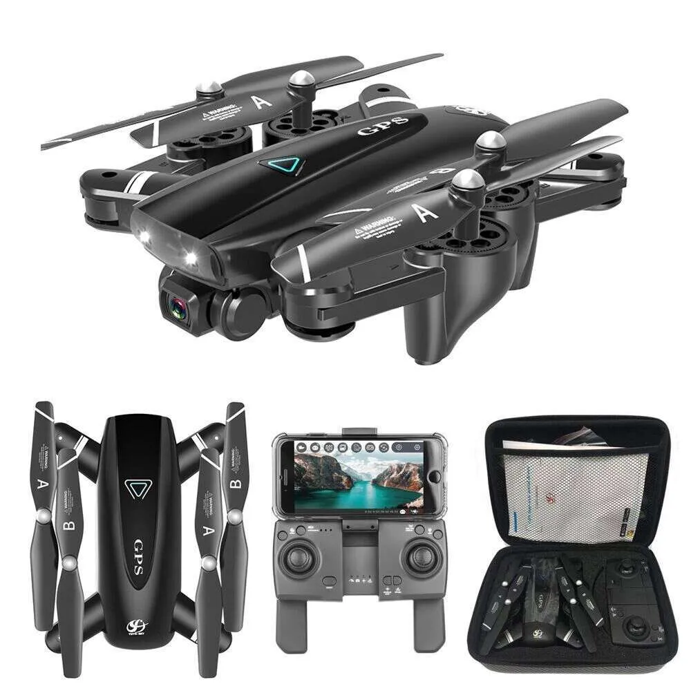 S167 Droni GPS Fotocamera Hd 5G RC Quadcopter 4K WIFI FPV Pieghevole Off-Point Gesto di volo Foto Video Giocattolo per elicottero