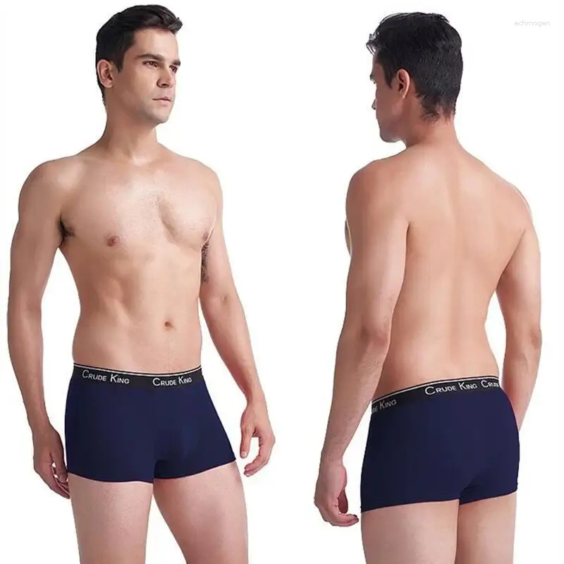 Onderbroeken Fan Zoete herenboxer Ijszijde Letters Mannelijke stretchshorts Jongensondergoed Ademende lingerie Heren Comfortabel