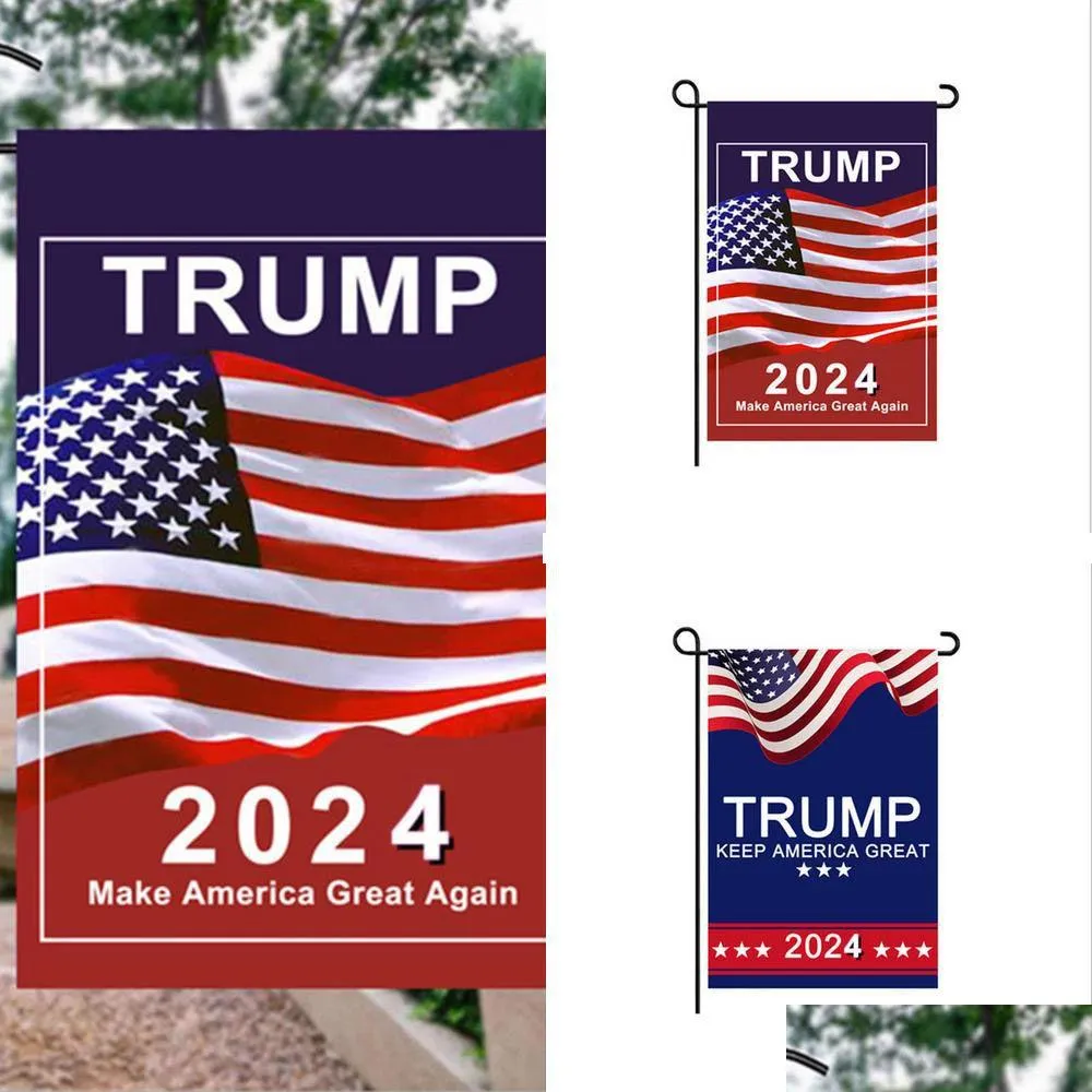 Banner Flags Trump 2024 Bayrak Amerika'yı Yeniden Harika Yapın ABD Anti Biden Anti Biden Adlavat Başkanı Donald Donald Funny Garden Cam Dh0fq