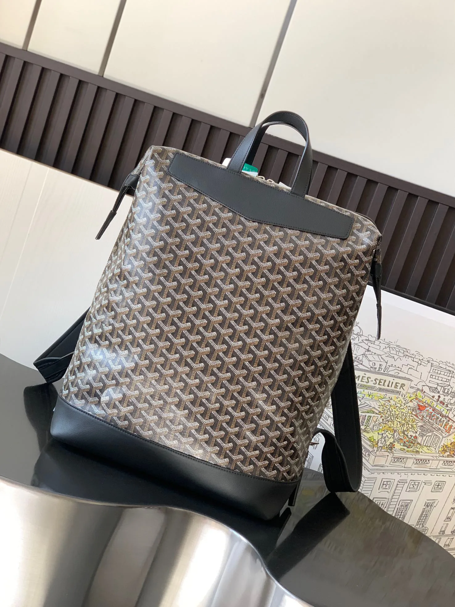Goyard Cisalpin Backpack Black/Tan