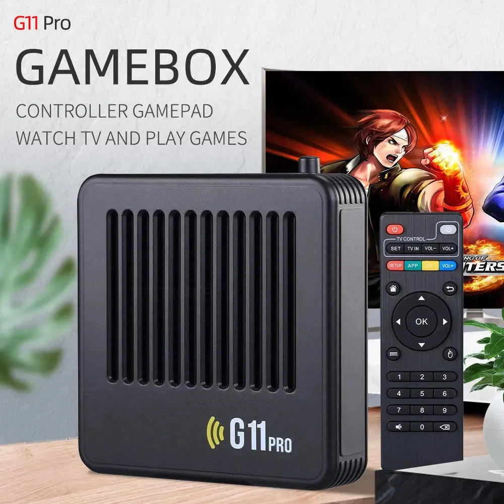 Game Controllers Joysticks G11 PRO TV set-top box game console dual system Android 9.0 wireless game console 231024