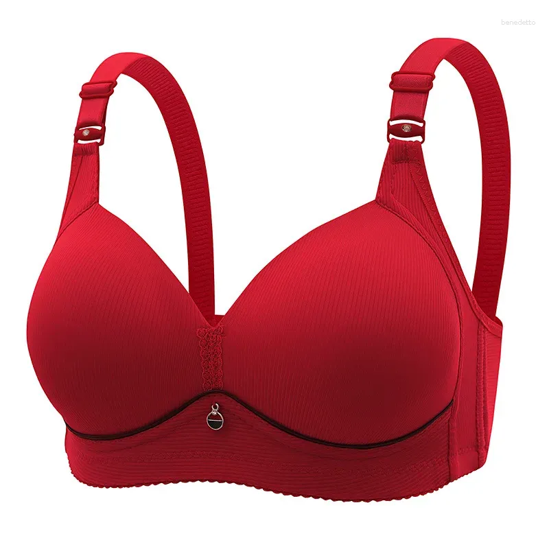 Solid Color Bralette Underwire Crop Top For Women Push Up Wireless Lingerie  In B/C Solid Color, Middle Aged 36 44 From Benedetto, $9.31