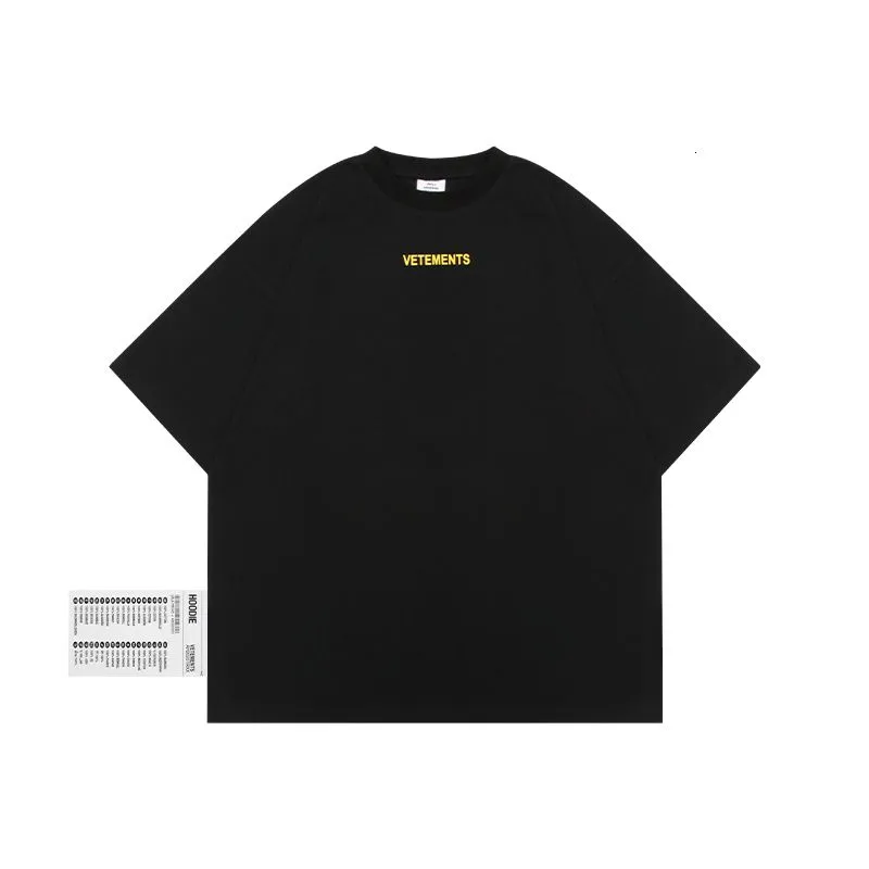 Męskie koszulki Vetements T-shirt Mężczyźni Kobiety 1 1 Wysoka jakość Nie zrobiłem nic, po prostu mam Lucky T Shirt Top Tees Designer krótki rękaw 761