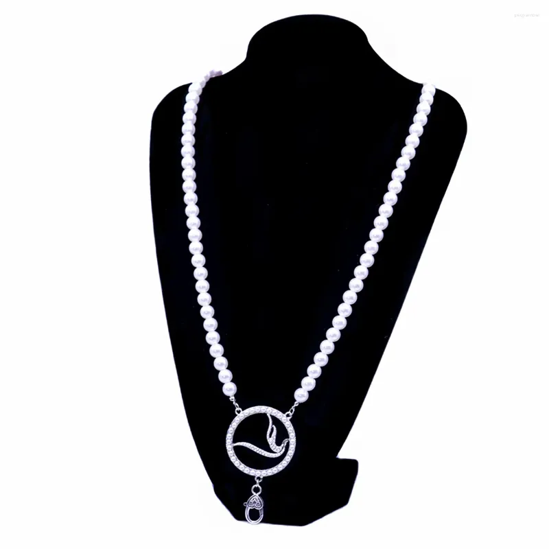 Collier ras du cou en chaîne de perles pour femmes, Design de sororité, colliers de Club avec homard, bricolage