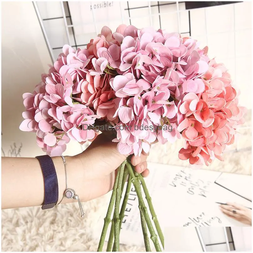 artificial flowers hydrangea silk flowers hydrangea flowers artificial for wedding home party decoration