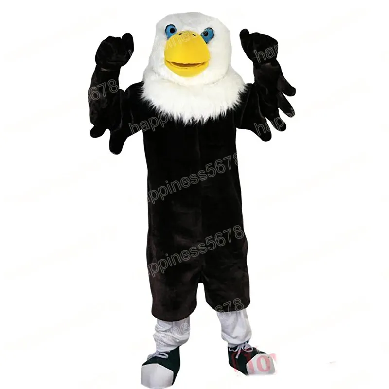 Performance Black Eagle Mascot Costumes Holiday Celebration Cartoon Character Outfit Suit Carnival Adults Size Halloween Christmas Fancy Dress