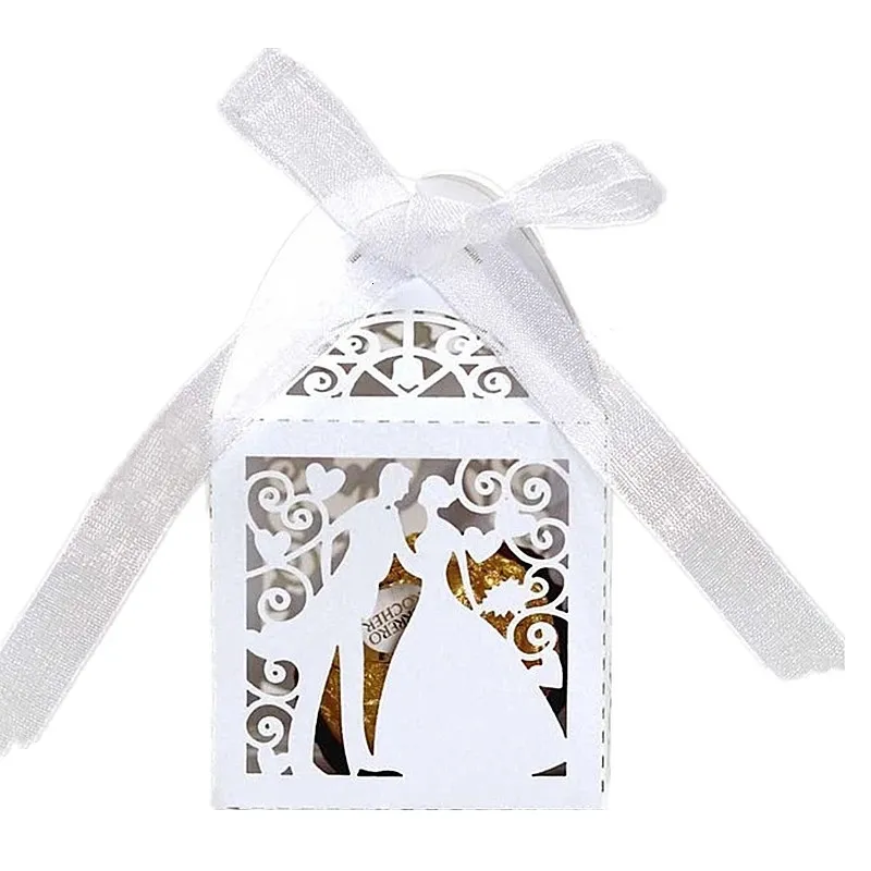 Cadeaupapier 50100 stuks Bruid Bruidegom Snoepdozen Bruiloft Chocolade Kleine Doos Huwelijk Jubileum Decor Verlovingscadeaupapier Groothandel 231025