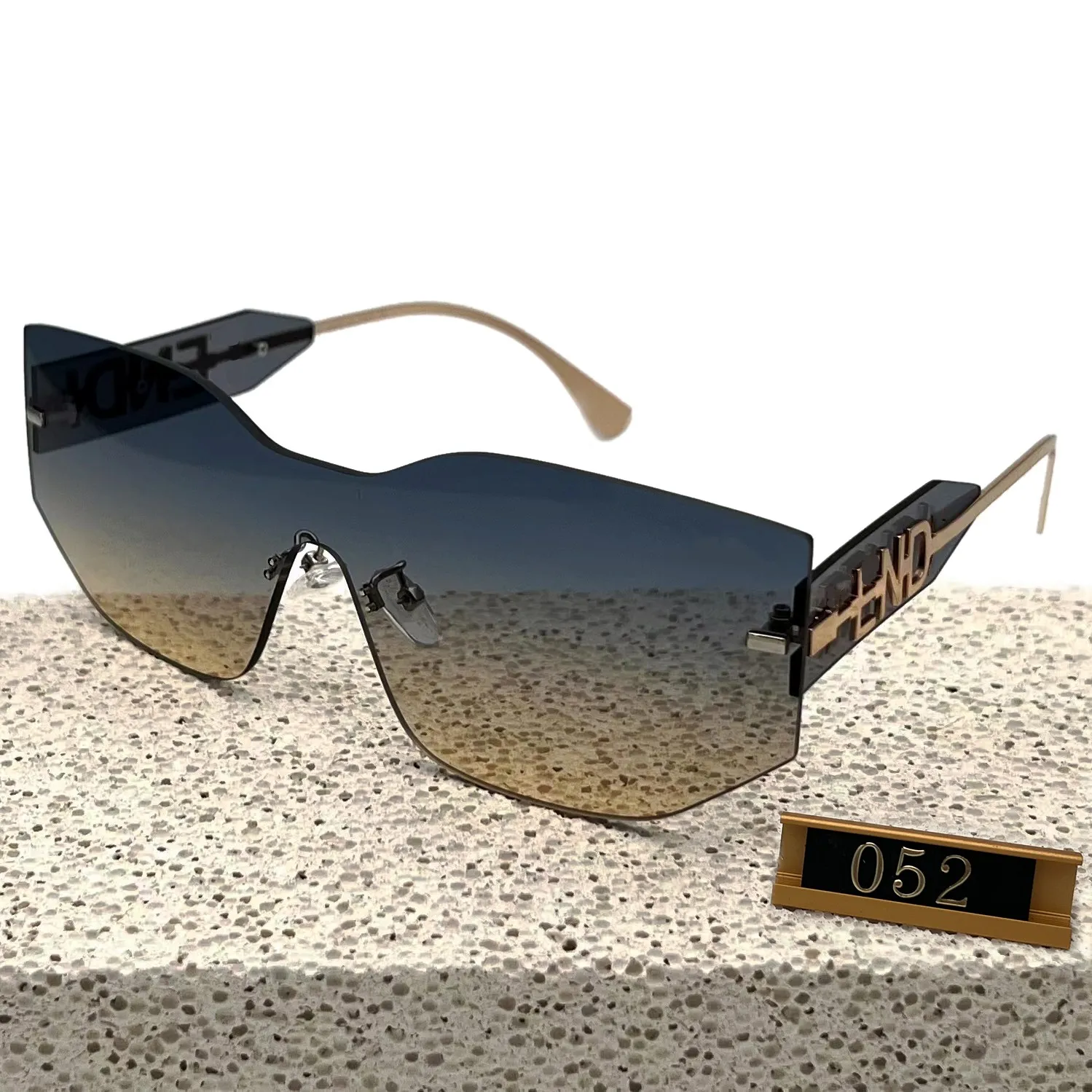 Sunglasses Designer for Women Men Cat Eye Special UV 400保護文字ビッグレッグダブルビームフレーム屋外クラシックスタイルの女性サングラス