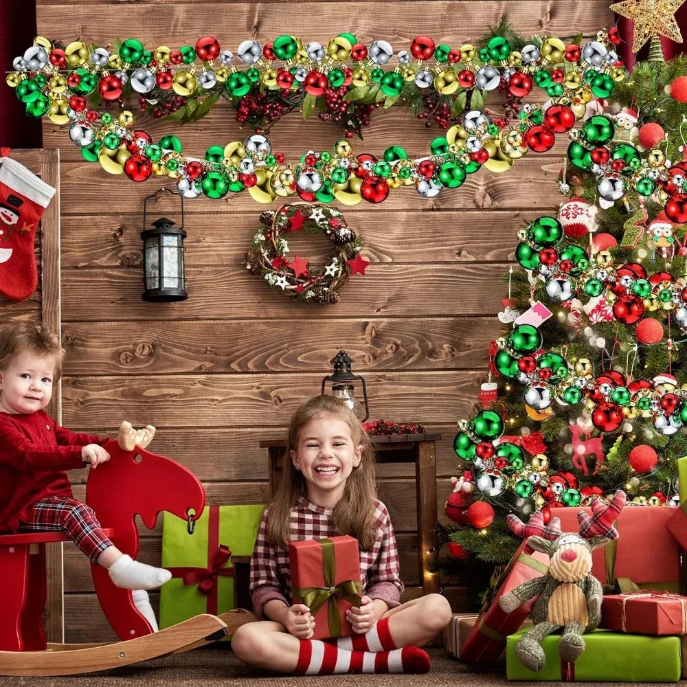 屋外用の大きなクリスマスボールの装飾品：295フィートのガーランドと