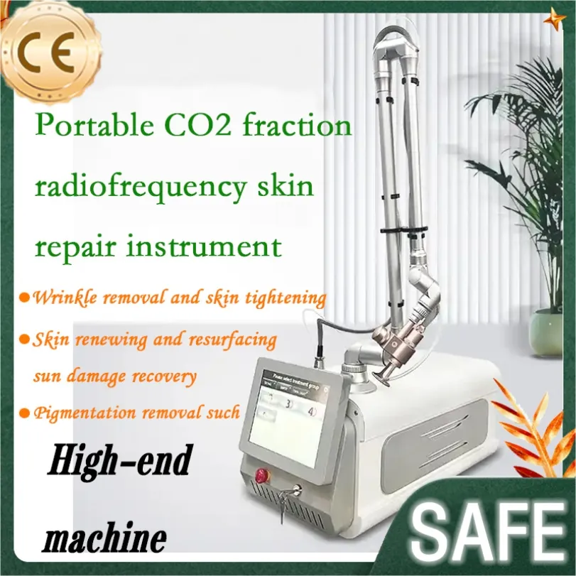 أحدث معدات تجميل محمولة 60W CO2 Fractional 10600nm معدات التجميل لإزالة التجاعيد الظاهرية للجلد.