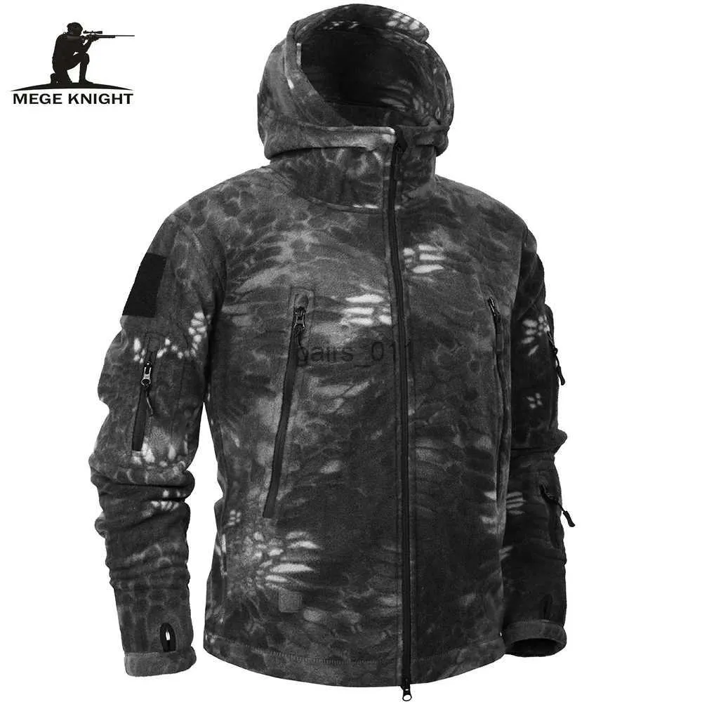 Jacken Mege Marke Herbst Winter Militär Fleece Camouflage Taktische Kleidung Polar Warm Multicam Armee Männer Mantel Outwear Hoodie YQ231025