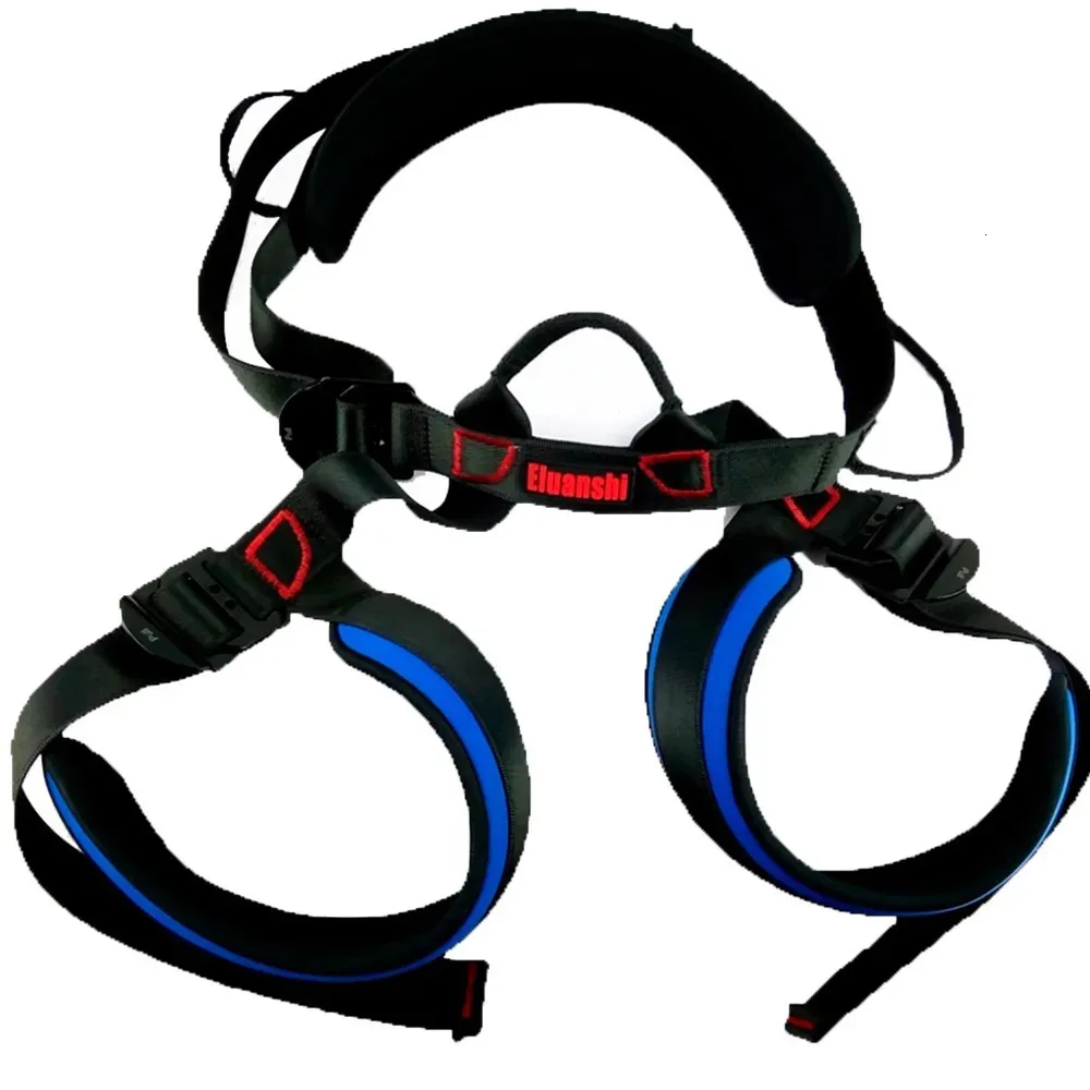 Ремни для скалолазания ELUANSHI Outdoor Rock Harness Rappel Ремень безопасности для альпинизма, шлем, обувь, карабин, оборудование, аксессуары для веревок 231024