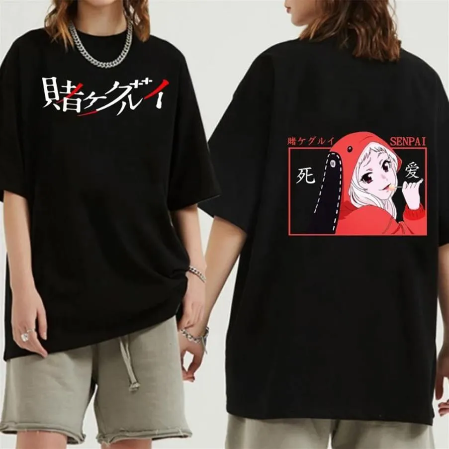 Men's T-Shirts Anime Funny Kakegurui Runa Yomozuki Unisex T Shirt Short Sleeve Harajuku Kawaii Tees Clothes259y