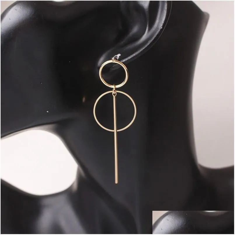 Dangle Kroonluchter Holle Geometrische Hangers Druppel Oorbellen Voor Vrouwen Grote Persoonlijkheid Eenvoudige Dangle Earring Levering Dhgarden Otjsy