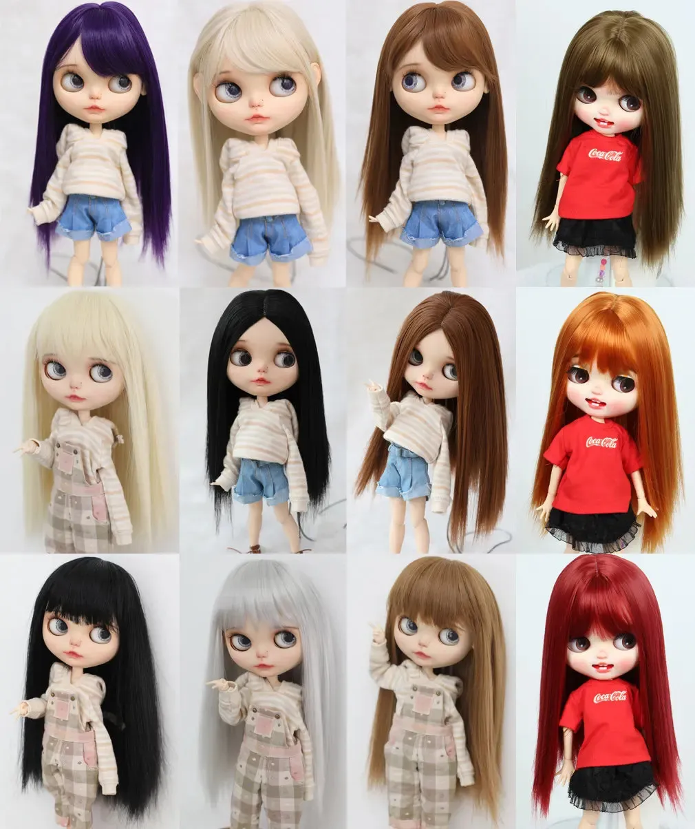 DHgate.com:Straight Hair Doll High-Temp Silk DIY Wig Doll Accessories