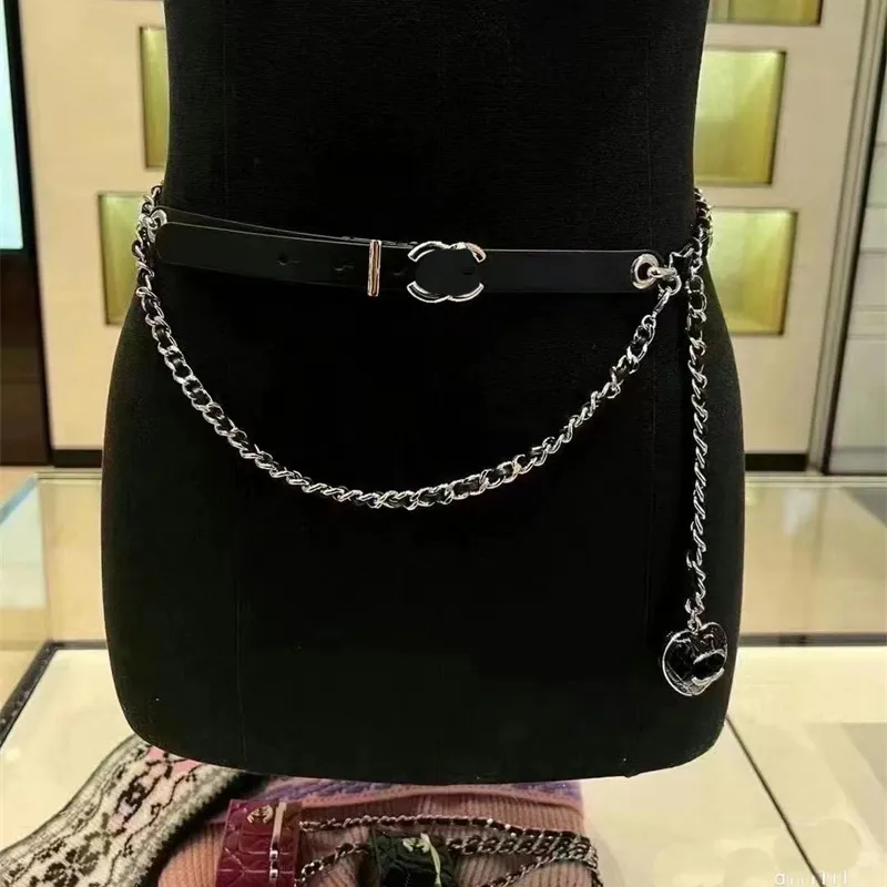 Leather Belts Chanel Look Alike Belt Womens Leather Chain Belt