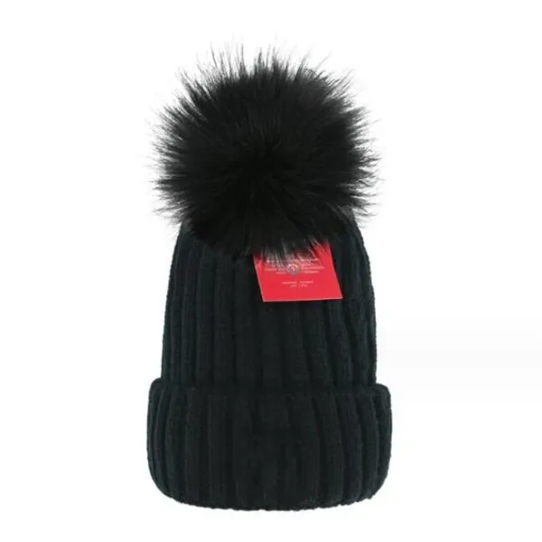 Designer stickad hatt pojke mode elastisk varm hatt flicka mode vinter ull hatt utan en gran