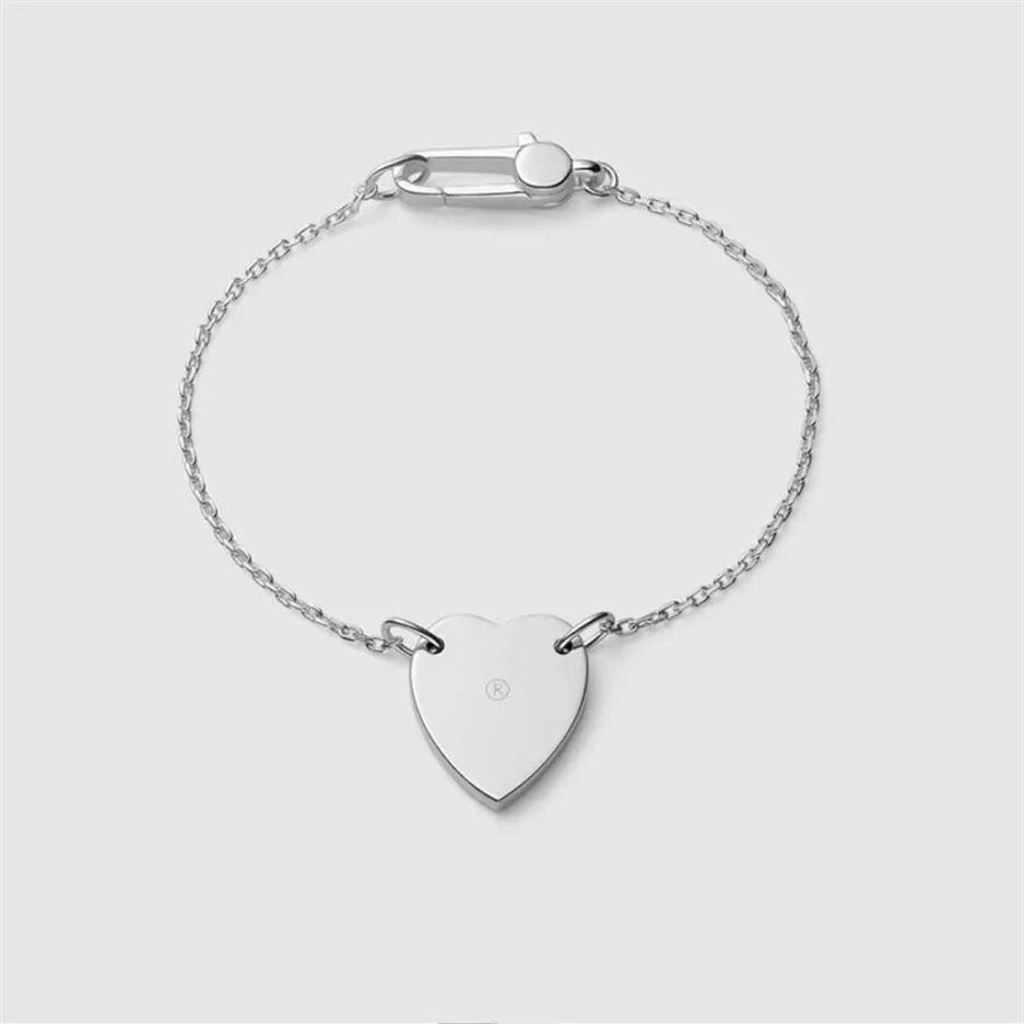 Bracciale da donna con catena a maglia con lettera a forma di cuore, regolabile, 16-21 cm, accessori per gioielli di moda, regalo per amore Friend281v